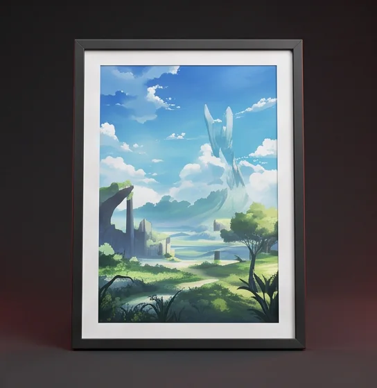 Poster Encadré — Terres Lointaines